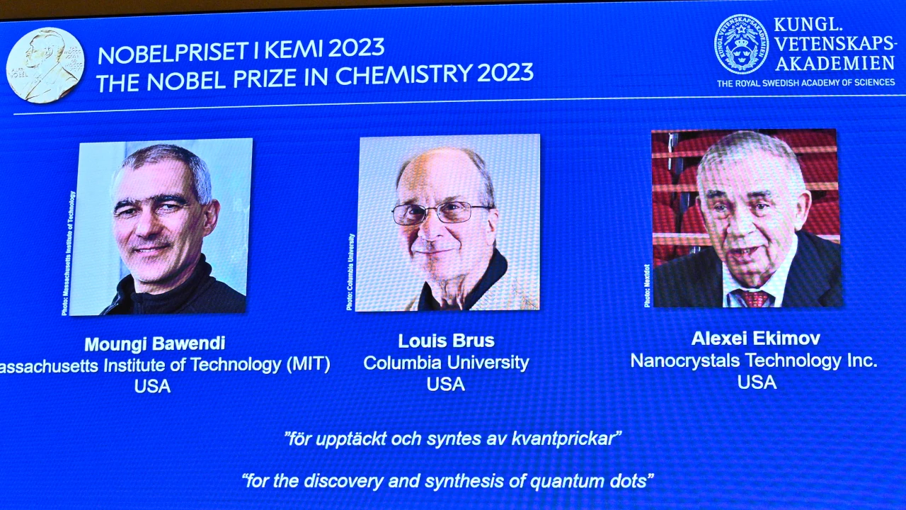 Dan Nobel Química a Bawendi, Brus y Ekimov por descubrimiento y síntesis de puntos cuánticos