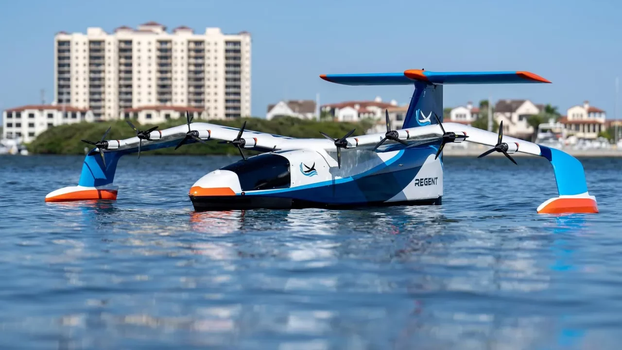 Ni un avión, ni un barco, y si los motores fallan, esta veloz nave eléctrica, flota