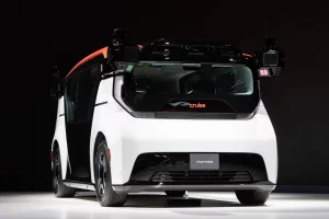 El vehículo autónomo Cruise Origin se exhibe en el stand de Honda Motor Co. durante el Japan Mobility Show en Tokyo Big Sight en Tokio, Japón, el 25 de octubre de 2023. GETTY IMAGES