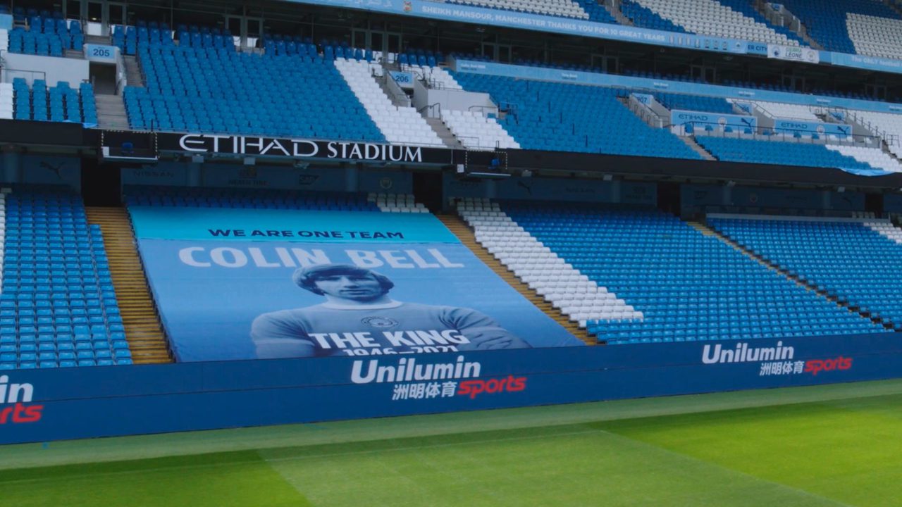 Anuncios del Manchester City se ven el doble con vallas led chinas