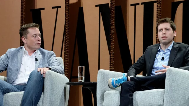 Elon Musk y Sam Altman han discutido sobre el cambio de OpenAI hacia la búsqueda de ganancias desde su origen sin fines de lucro. IMÁGENES GETTY PARA VANITY FAIR