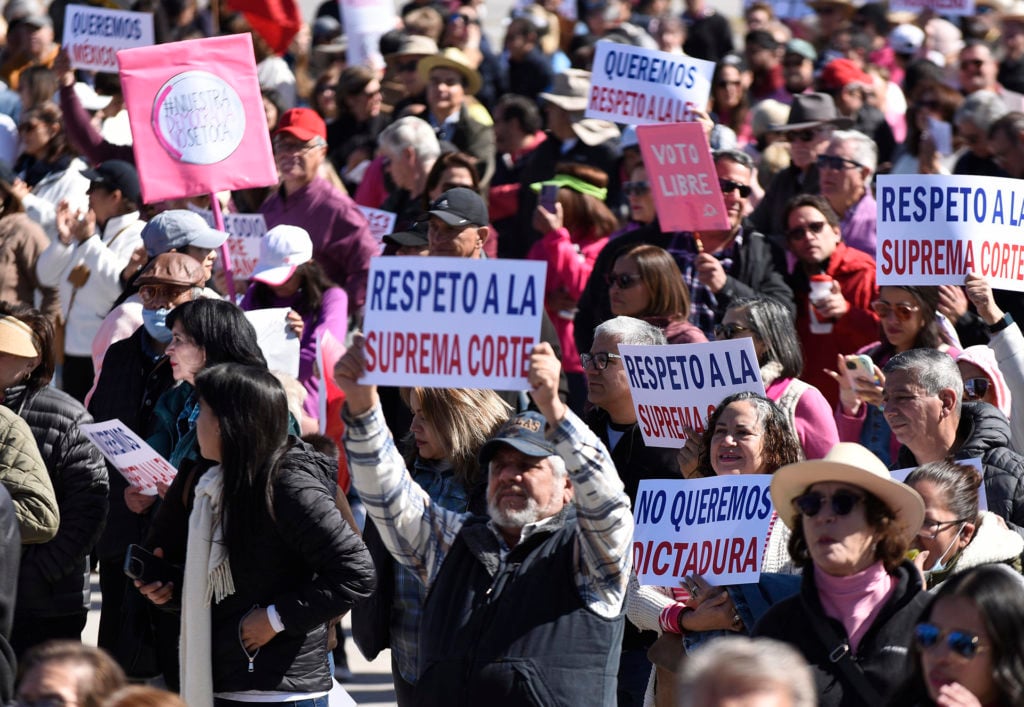 'Marcha por nuestra democracia' Foto: EFE/ Luis Torres