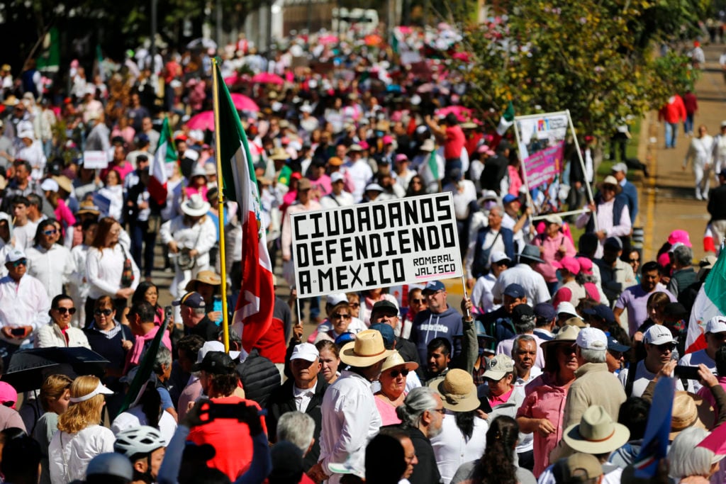 'Marcha por nuestra democracia' Foto: EFE/Francisco Guasco