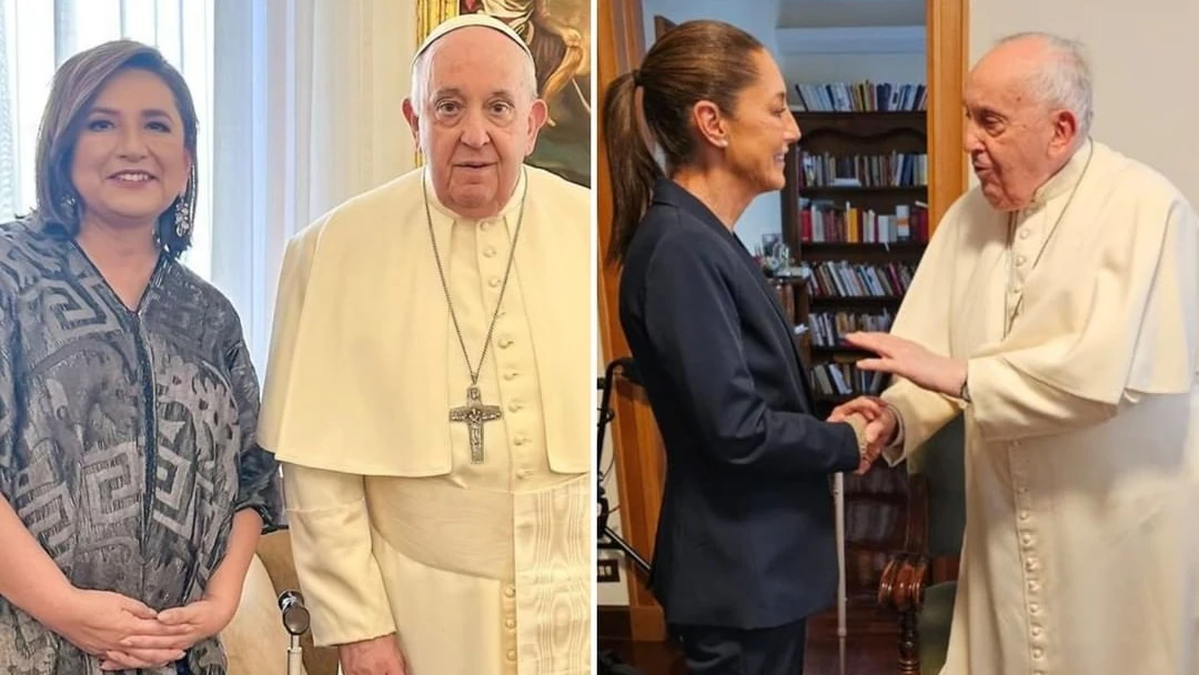 Papa Francisco se reunió por separado con Gálvez y Sheinbaum en el Vaticano
