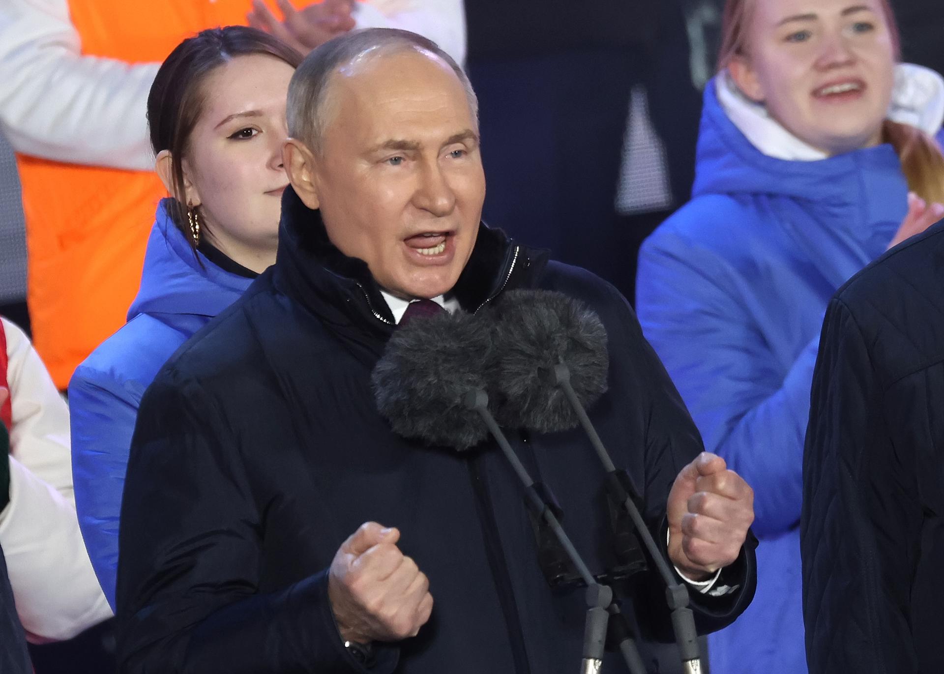 Putin reelecto: comisión electoral rusa confirma su victoria con 87.28% de los votos