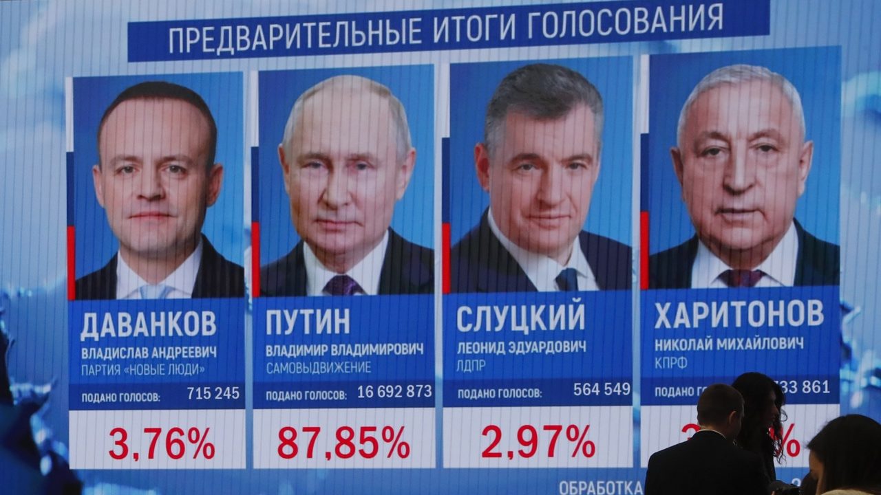 Oposición rusa reconoce la victoria de Putin en elecciones presidenciales