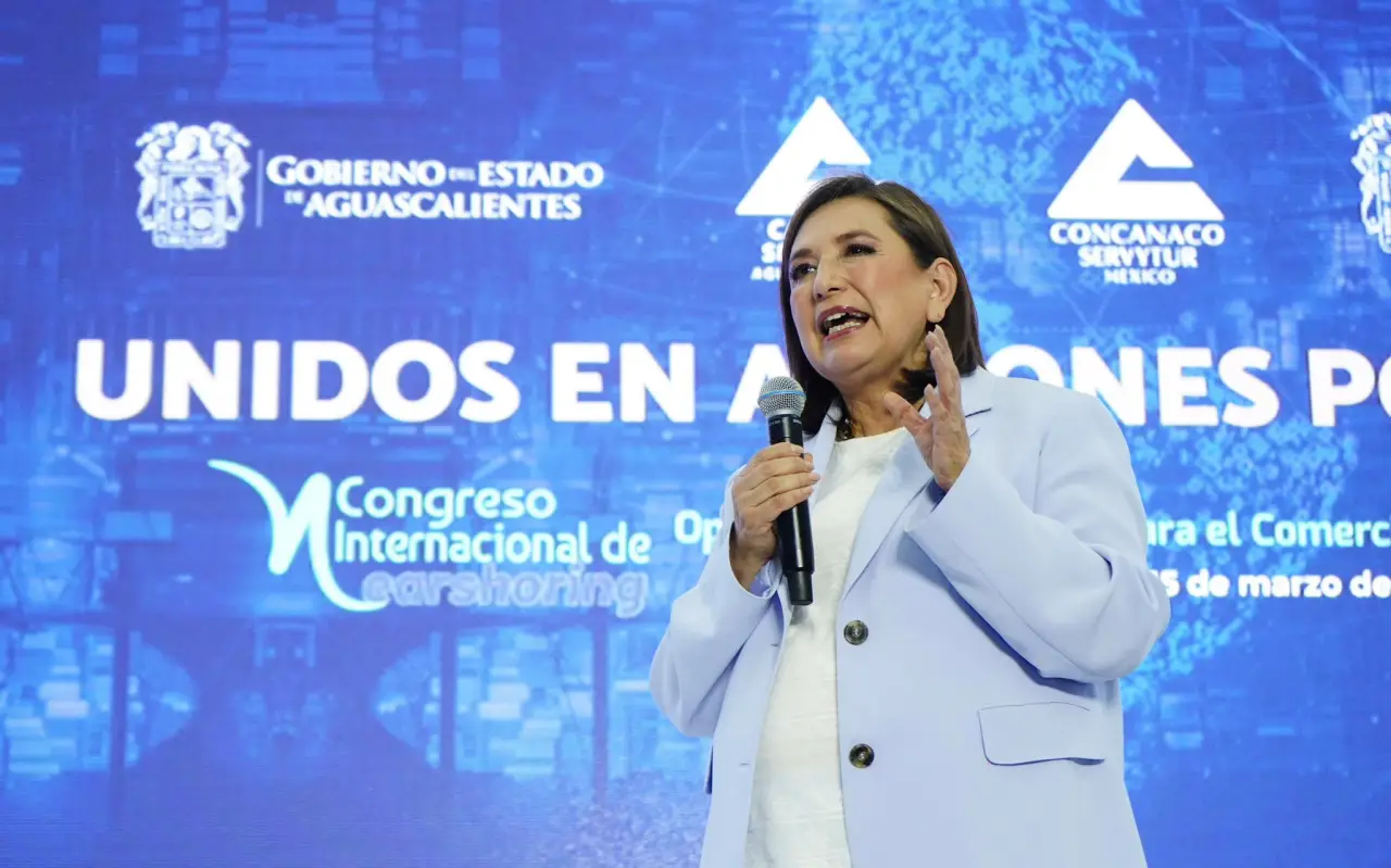 Xóchitl Gálvez ofrece estrategias de inversión para México en congreso de ‘nearshoring’