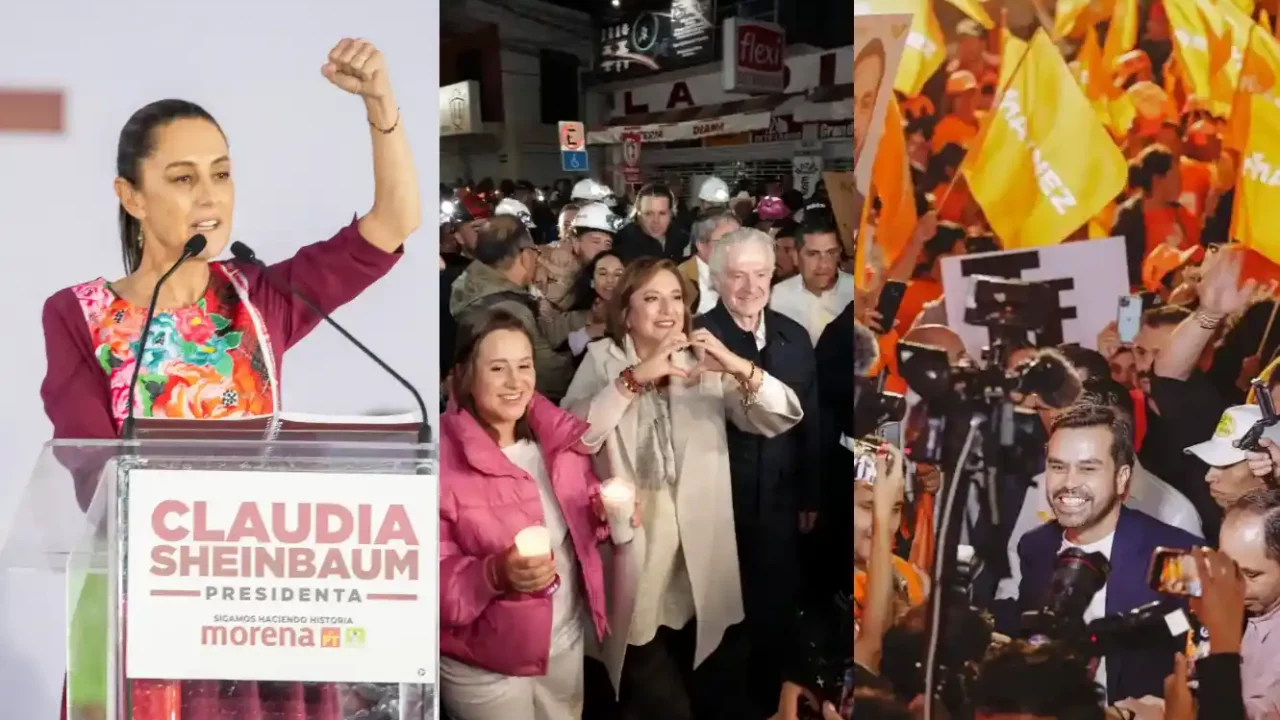 México inicia campañas con Sheinbaum adelante y Gálvez por la remontada