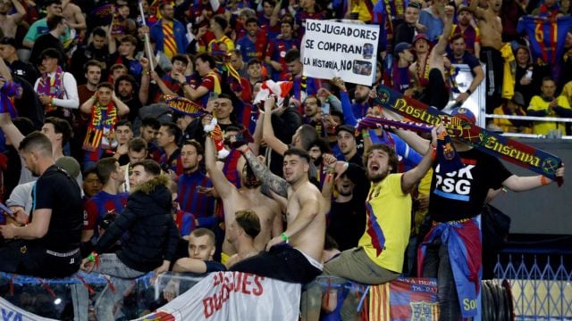 aficionados Barça saludo nazi