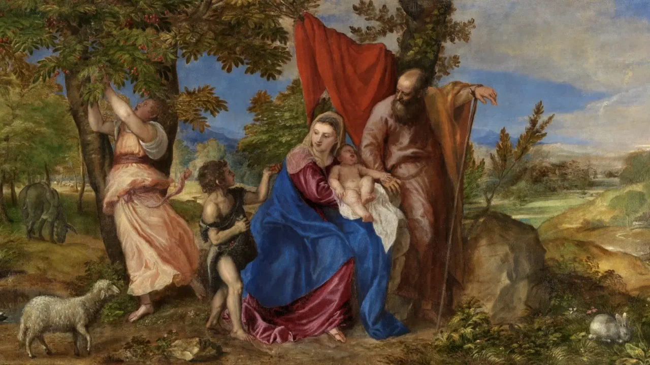 La obra ‘Descanso en la huida a Egipto’ de Tiziano sale a subasta en Londres tras 145 años