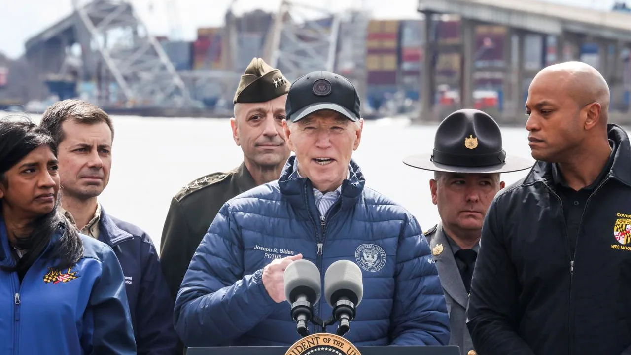 Biden visita el puente de Baltimore y promete poner todo su empeño en la reconstrucción. Noticias en tiempo real