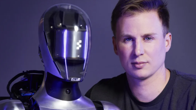 El fundador y director ejecutivo de Figure, Brett Adcock, quiere que los robots humanoides de su empresa cubran la escasez de empleos en las fábricas y realicen trabajos que no son seguros para los humanos. Y algún día, saca tu basura y hazte café. CODY PICKENS PARA FORBES