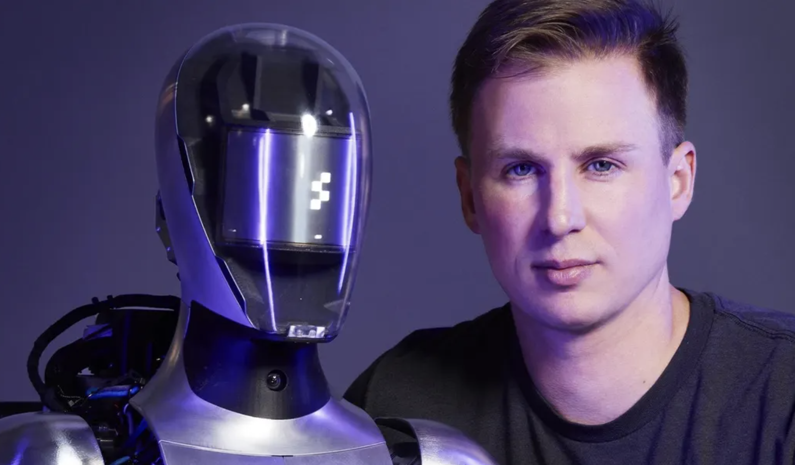 El fundador y director ejecutivo de Figure, Brett Adcock, quiere que los robots humanoides de su empresa cubran la escasez de empleos en las fábricas y realicen trabajos que no son seguros para los humanos. Y algún día, saca tu basura y hazte café. CODY PICKENS PARA FORBES