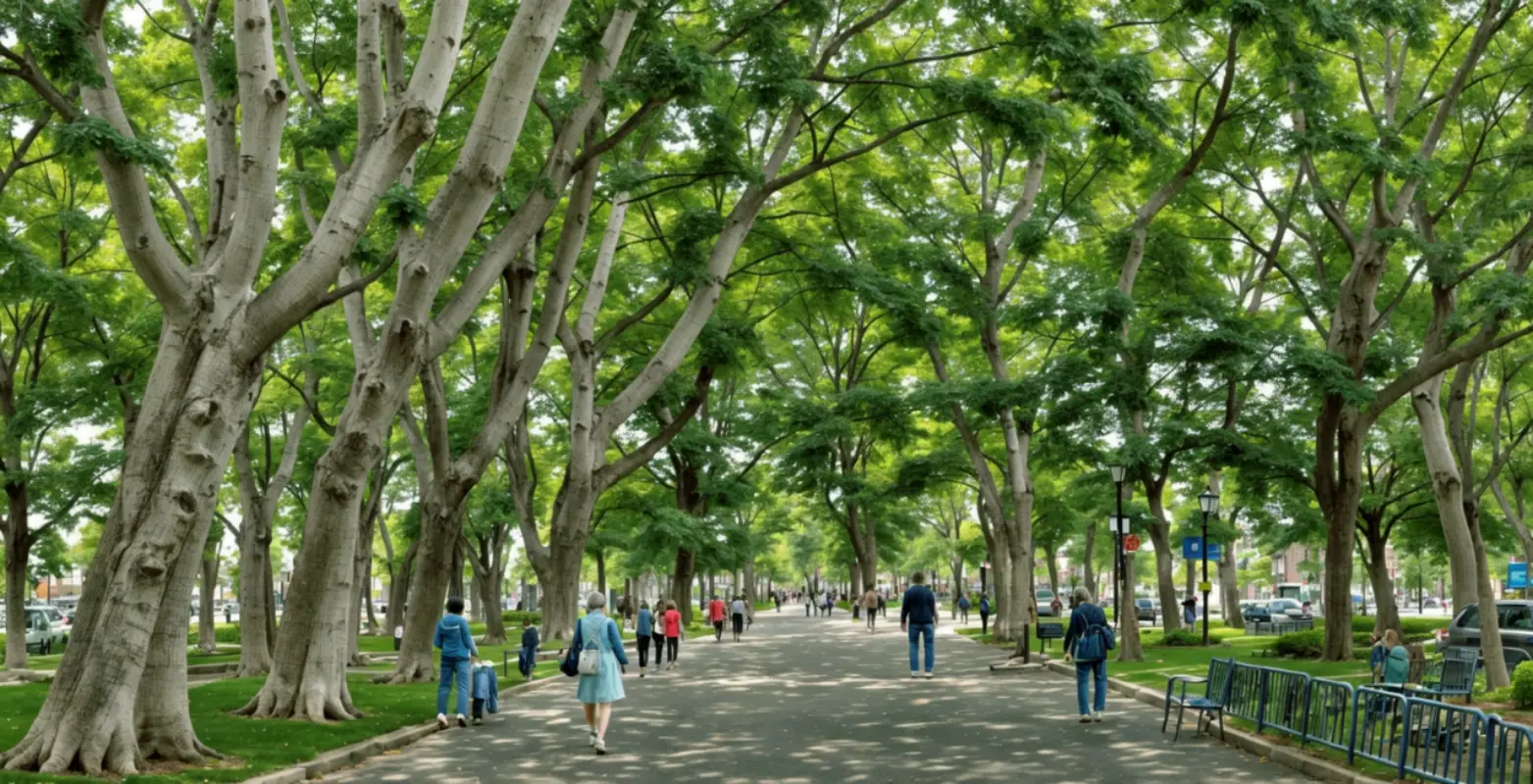 La importancia de los árboles urbanos para mitigar las altas temperaturas de las ciudades