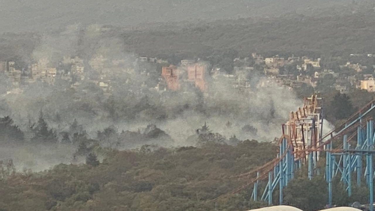 Reportan incendio en el Bosque de Tlalpan