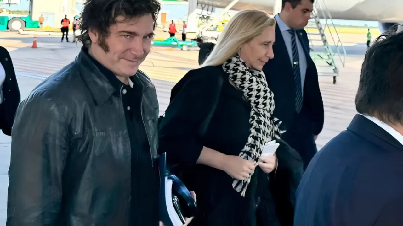 Javier Milei arriba a Madrid en su primera visita desde el inicio de su presidencia
