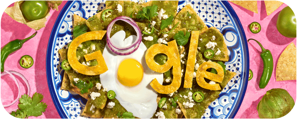 'Doodle' de chilaquiles Foto: Google 