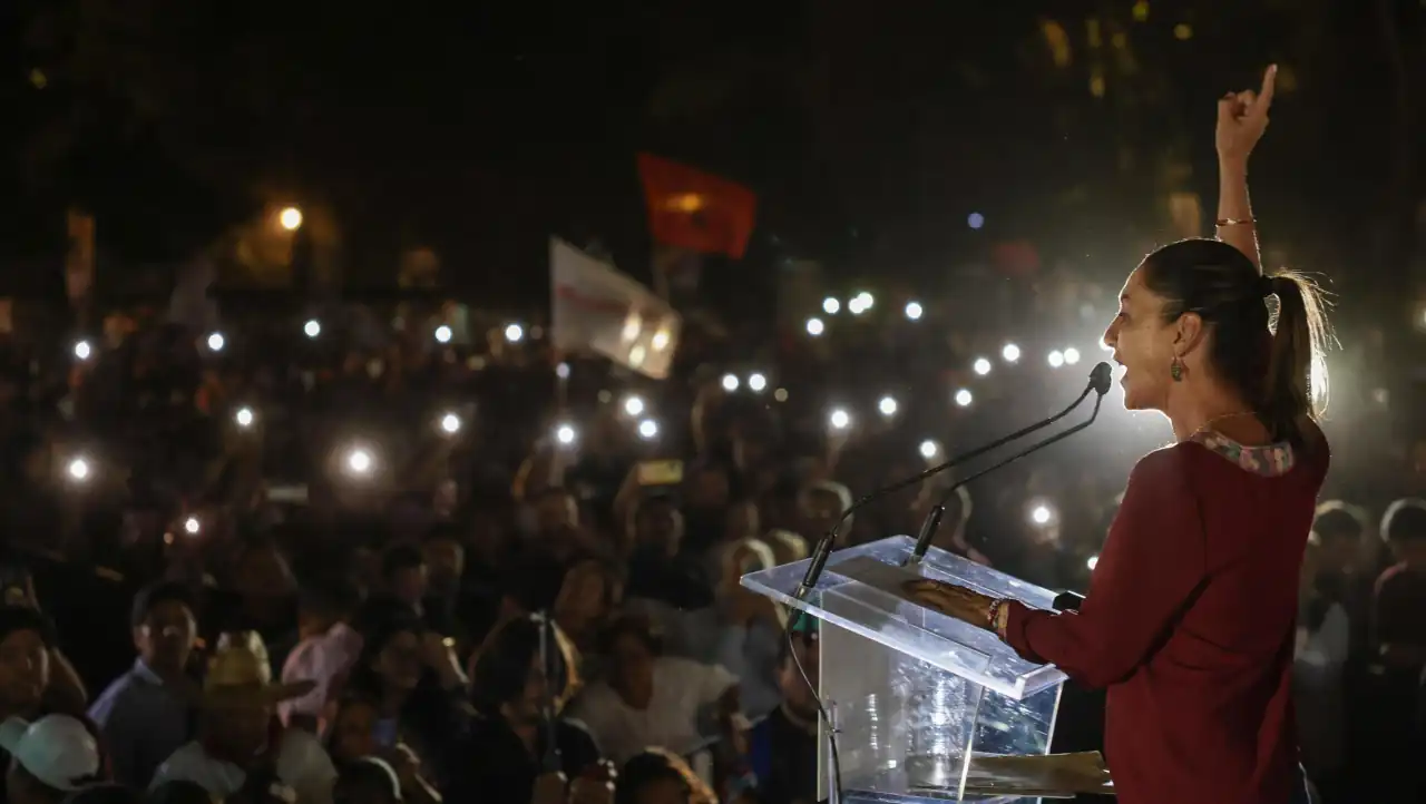 Claudia Sheinbaum arremete contra la oposición en mitin en alcaldía Benito Juárez