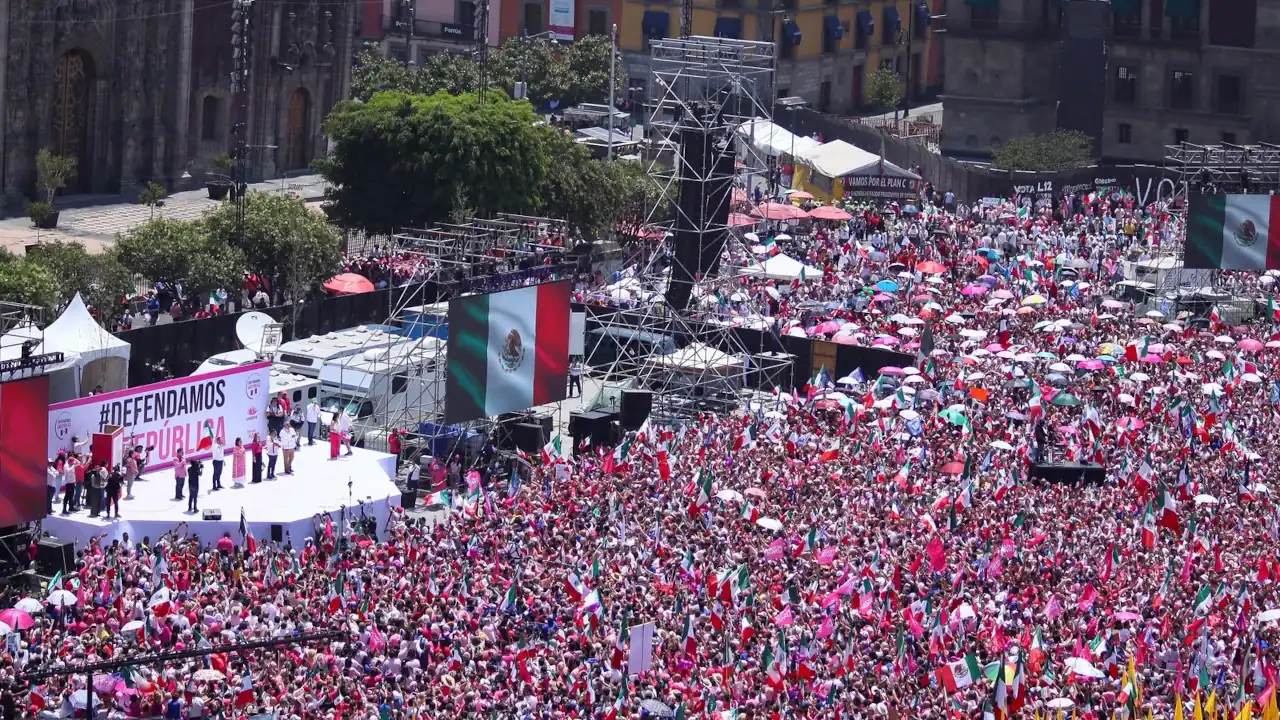 En el Zócalo, Xóchitl Gálvez llama a votar ‘por la vida, la verdad y la libertad’