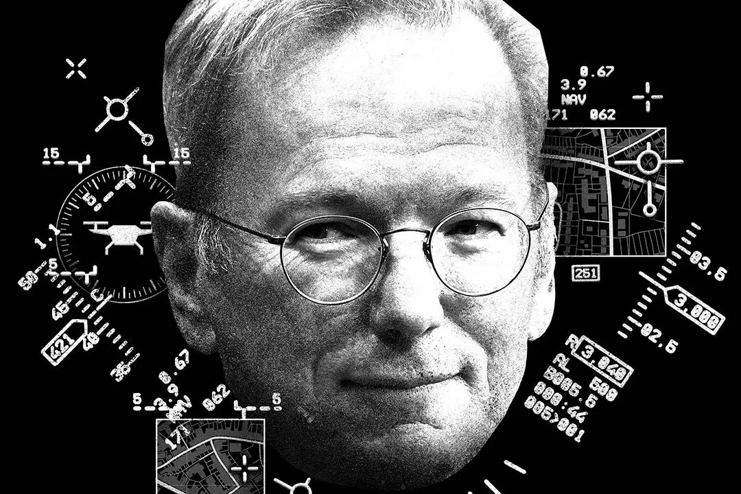 Eric Schmidt está probando en secreto drones militares con IA en un rico suburbio de Silicon Valley
