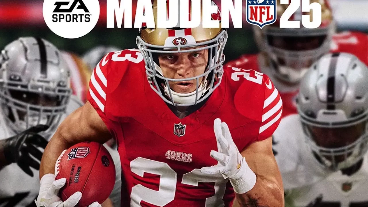Estrella de los 49ers, Christian McCaffrey, hace historia en la portada de ‘Madden NFL 25’