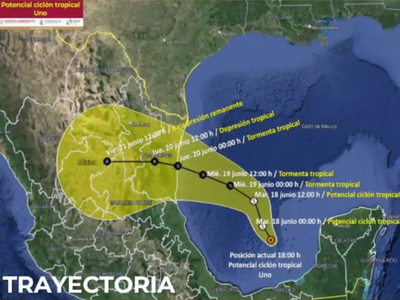 Alerta por potencial ciclón tropical: tocaría tierra el jueves en Tamaulipas