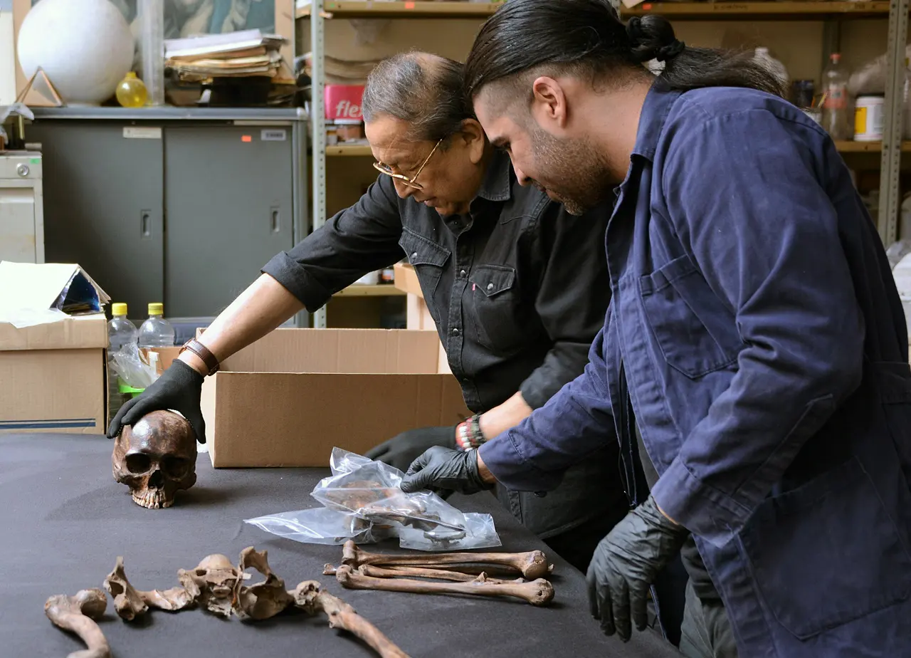 Restos humanos hallados en el AIFA muestran vida prehispánica