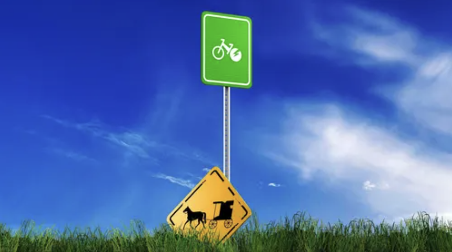 Así es como las comunidades Amish están cambiando caballo y carruajes por bicicletas eléctricas