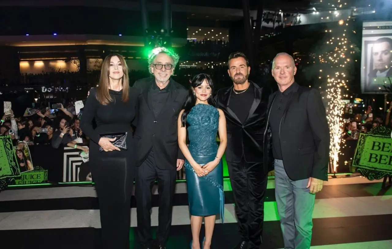 Así fue la alfombra roja de ‘Beetlejuice Beetlejuice’ con Tim Burton, Michael Keaton y Jenna Ortega