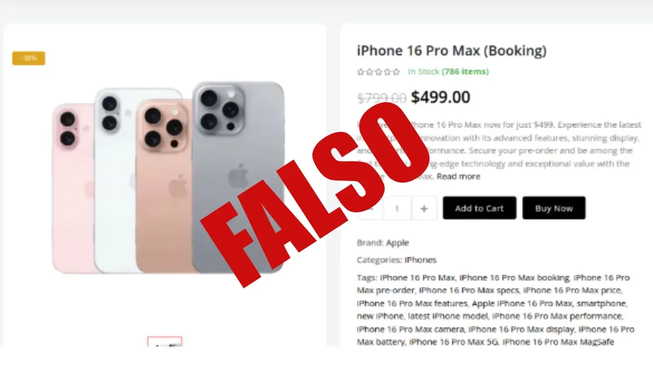 Ya hay ofertas falsas del iPhone 16 tras lanzamiento, alertan especialistas en ciberseguridad