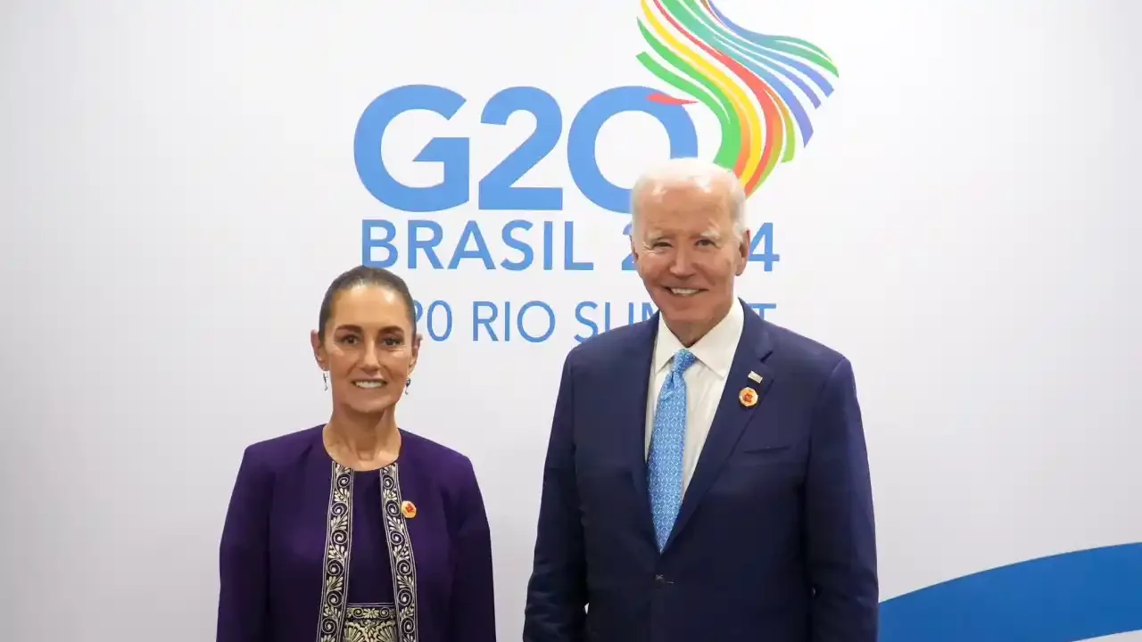 Sheinbaum y Biden se reúnen por primera vez y hablan de seguridad y migración