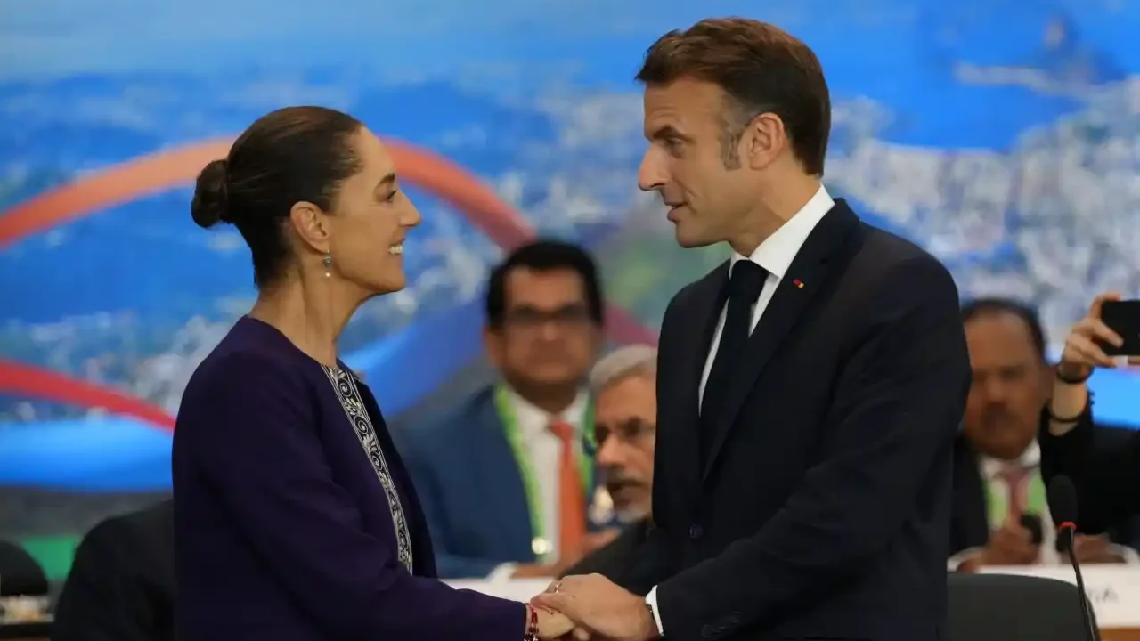 Sheinbaum y Macron acuerdan estrechar lazos en sector ferroviario y protección al ambiente