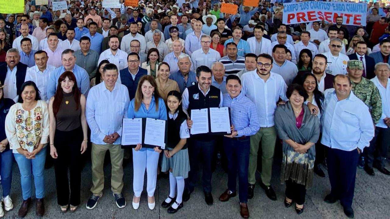 Morelos se posiciona como líder nacional tras firma de acuerdo al Derecho Humano al Agua y la Sustentabilidad