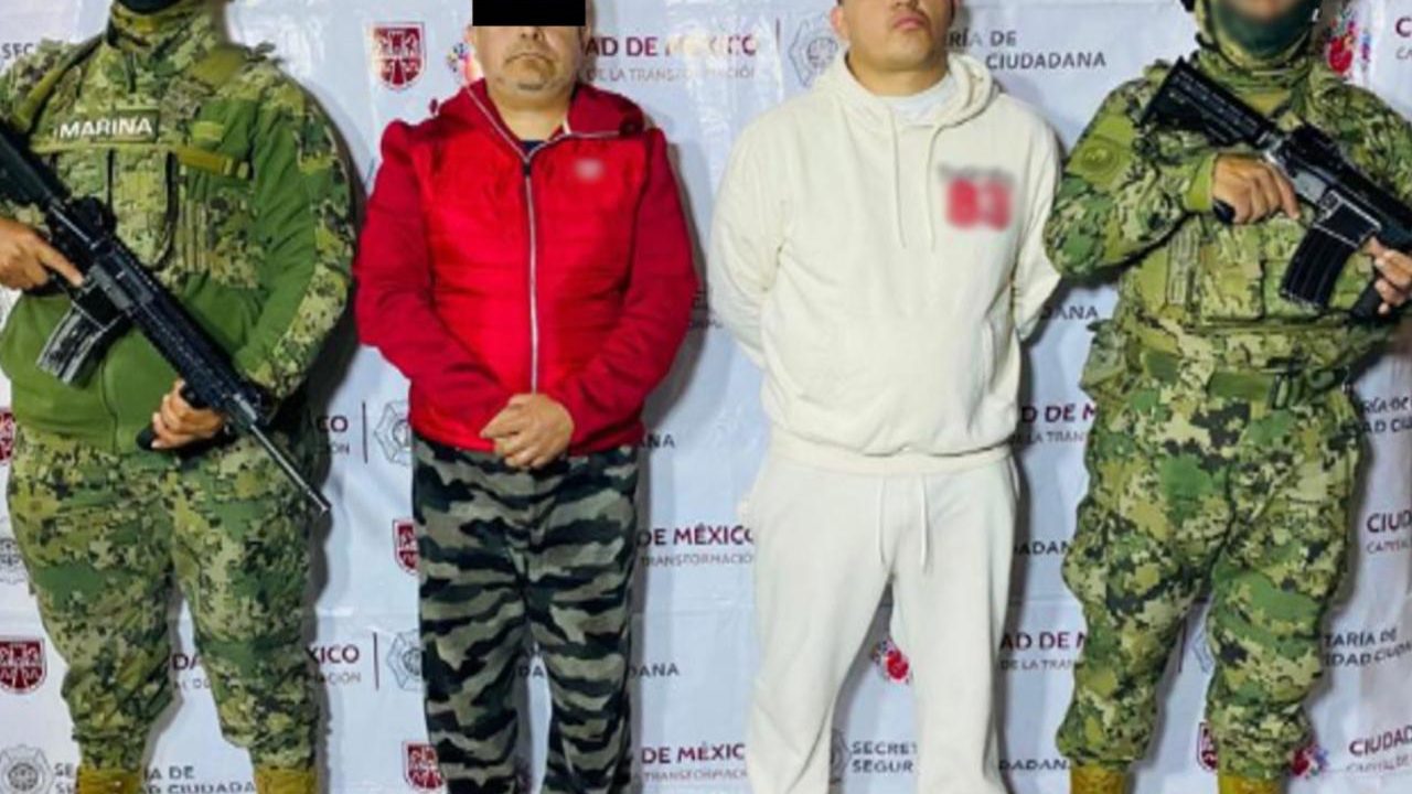 Caen cuatro miembros de célula criminal ligada al Cartel de Sinaloa en Ciudad de México