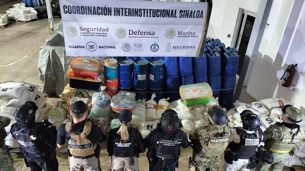 Presumen mayor decomiso de metanfetamina en lo que va del gobierno de Sheinbaum