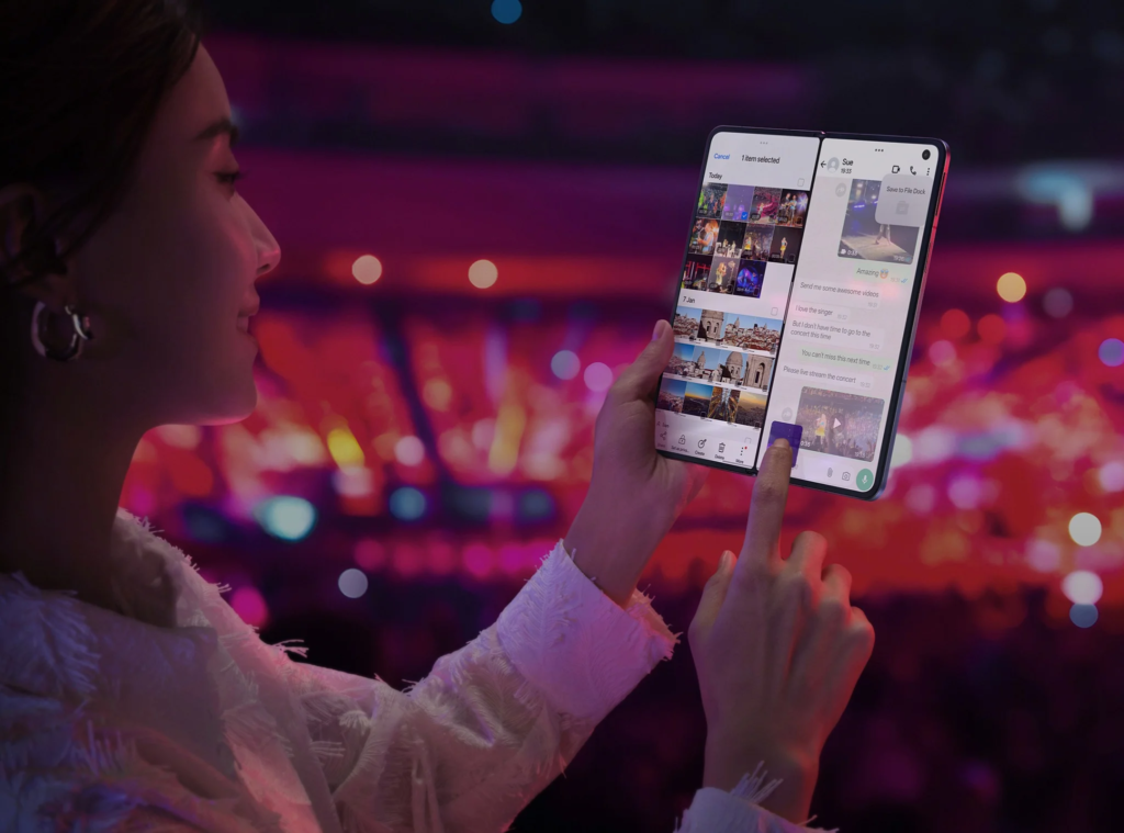 Abierto, el Find N5 tiene la pantalla más grande de cualquier plegable de tipo libro para una visualización inmersiva y una increíble capacidad multitarea.