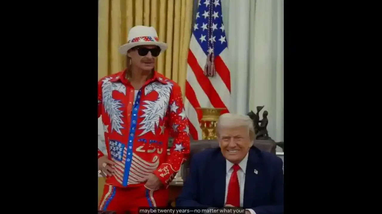 Trump firma orden contra reventa de entradas junto al cantante Kid Rock