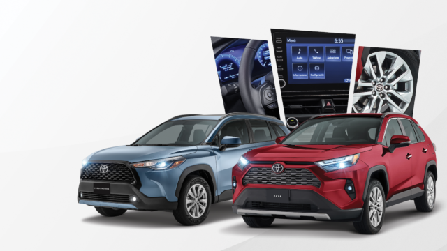 Foto: Toyota Corolla Cross y RAV4.