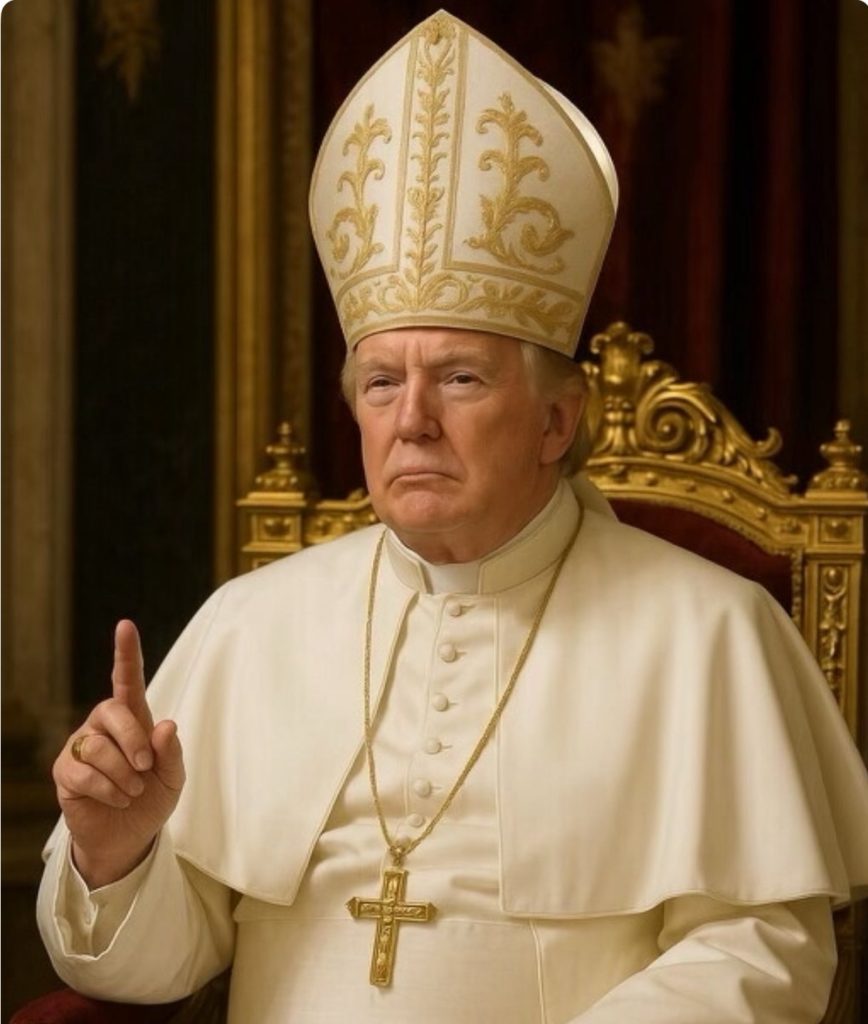 Trump papa imagen IA 