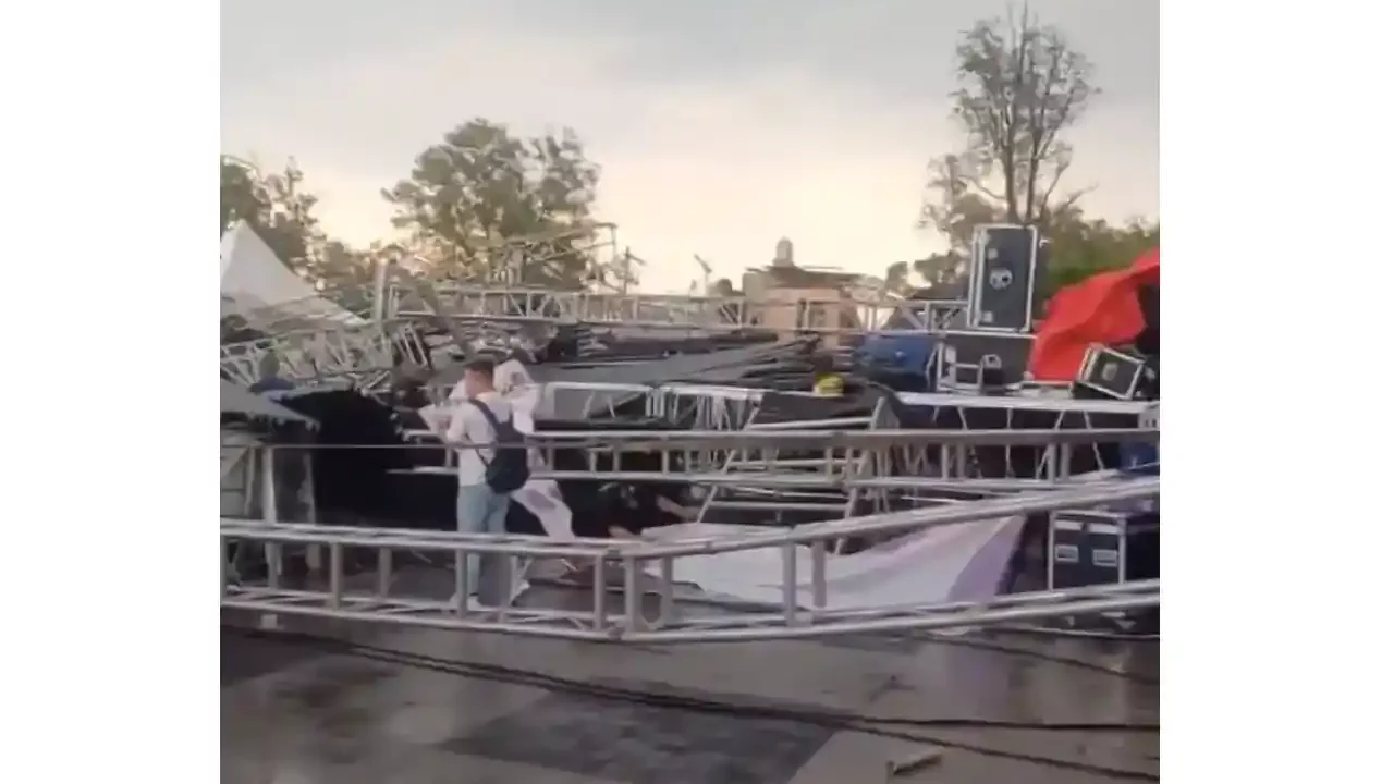 Desplome de escenario en la GAM deja siete heridos