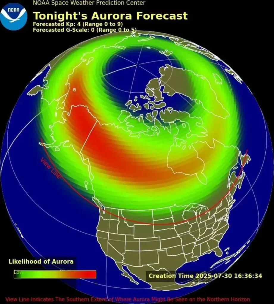 Auroras boreales-mapa