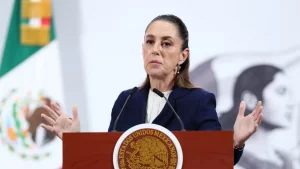 Sheinbaum-Bermúdez Requena-La Barredora-arribo-México-Colombia-