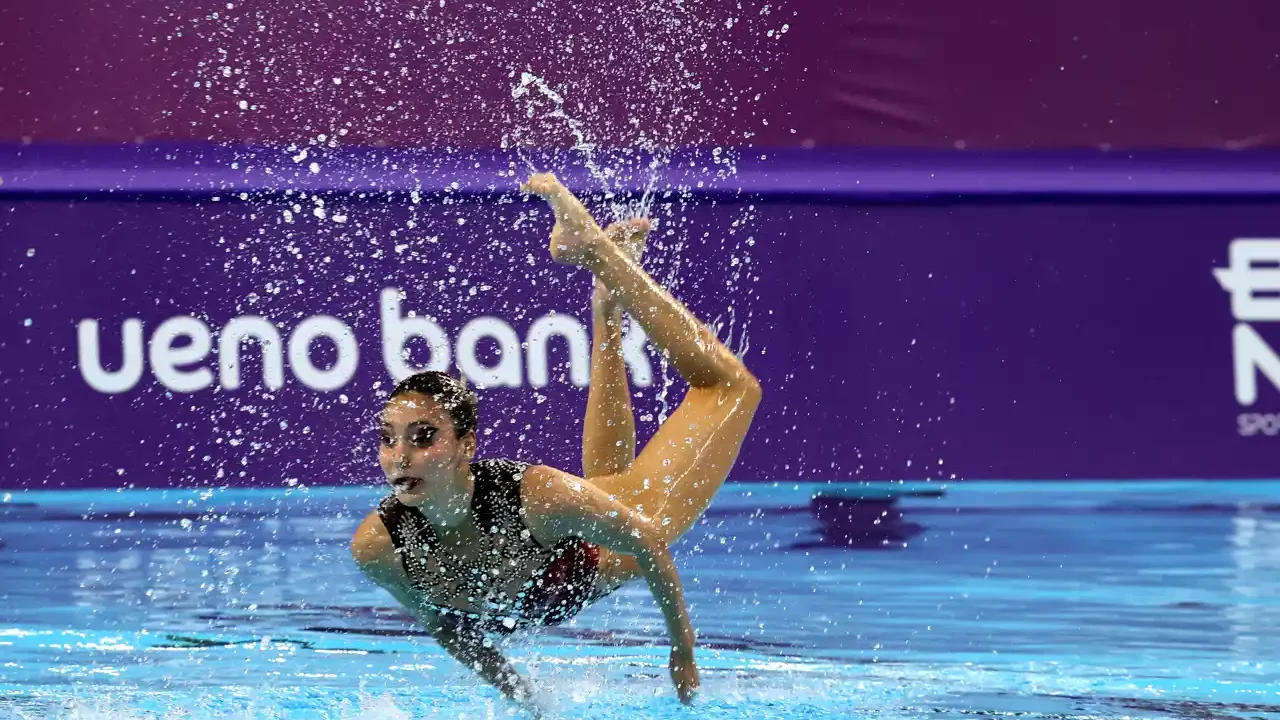 Mexicanos Nayeli y Diego se llevan el oro en los duetos mixtos de la natación panamericana