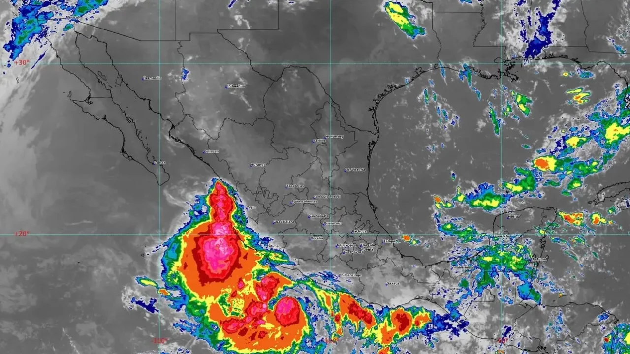 Tormenta tropical Narda continúa intensificándose; prevén lluvias intensas en estos estados
