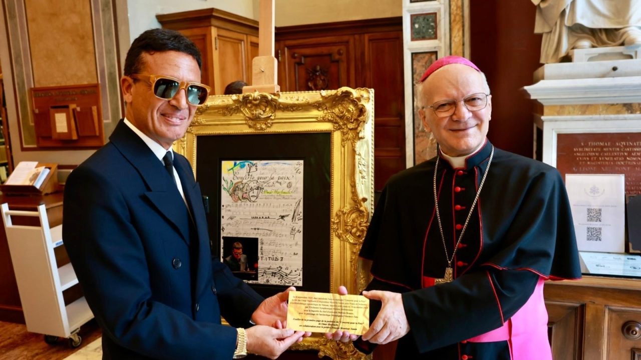 El Concierto por la Paz del pianista Omar Harfouch es preservado en el Vaticano