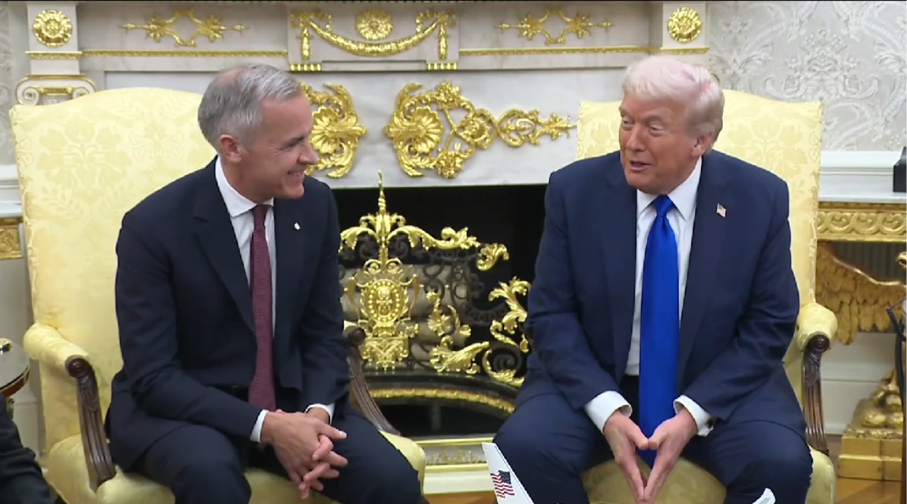 Mark Carney llega a la Casa Blanca para negociar aranceles a Canadá con Trump