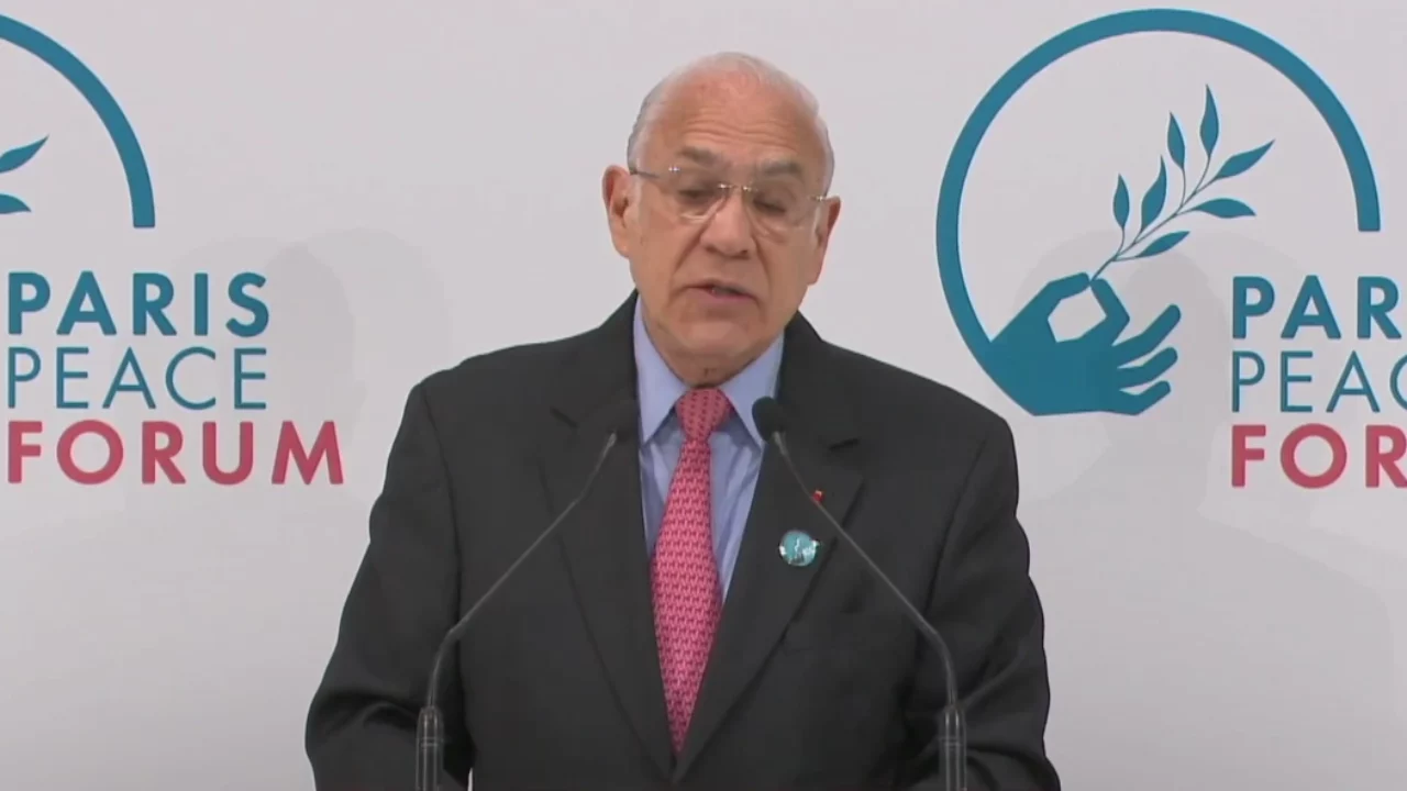 Ángel Gurría, presidente del Foro de París por la Paz, dice que ‘el mundo va para peor’