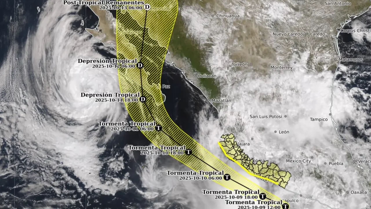 Autoridades alertan por formación de la tormenta Raymond frente a costas de Guerrero