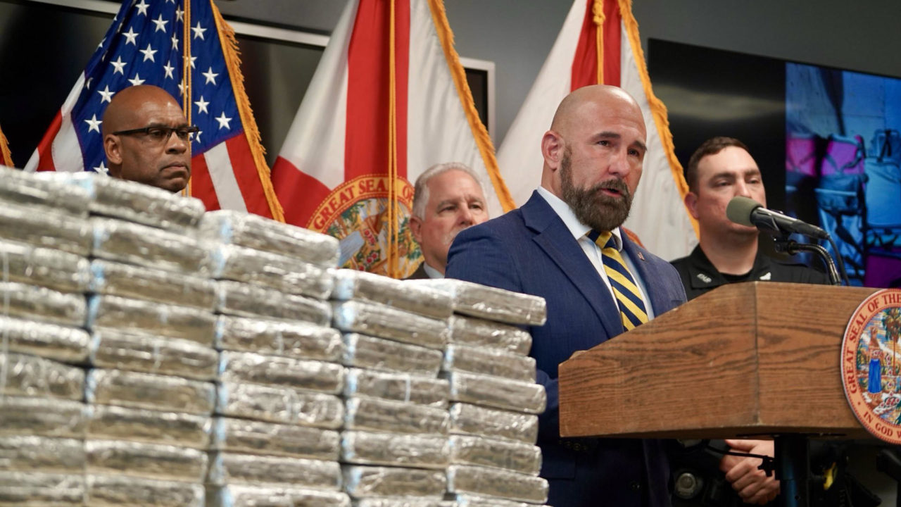 Autoridades de Florida interceptan 173 kilos de cocaína que venían desde la frontera de México con EU