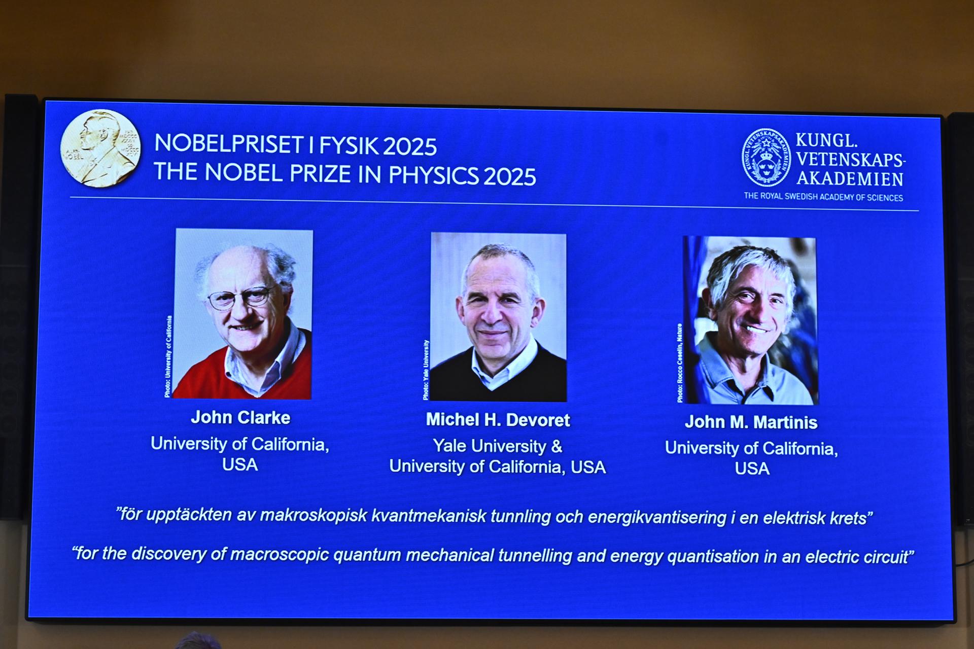 El Nobel de Física reconoce los hallazgos sobre fenómenos cuánticos
